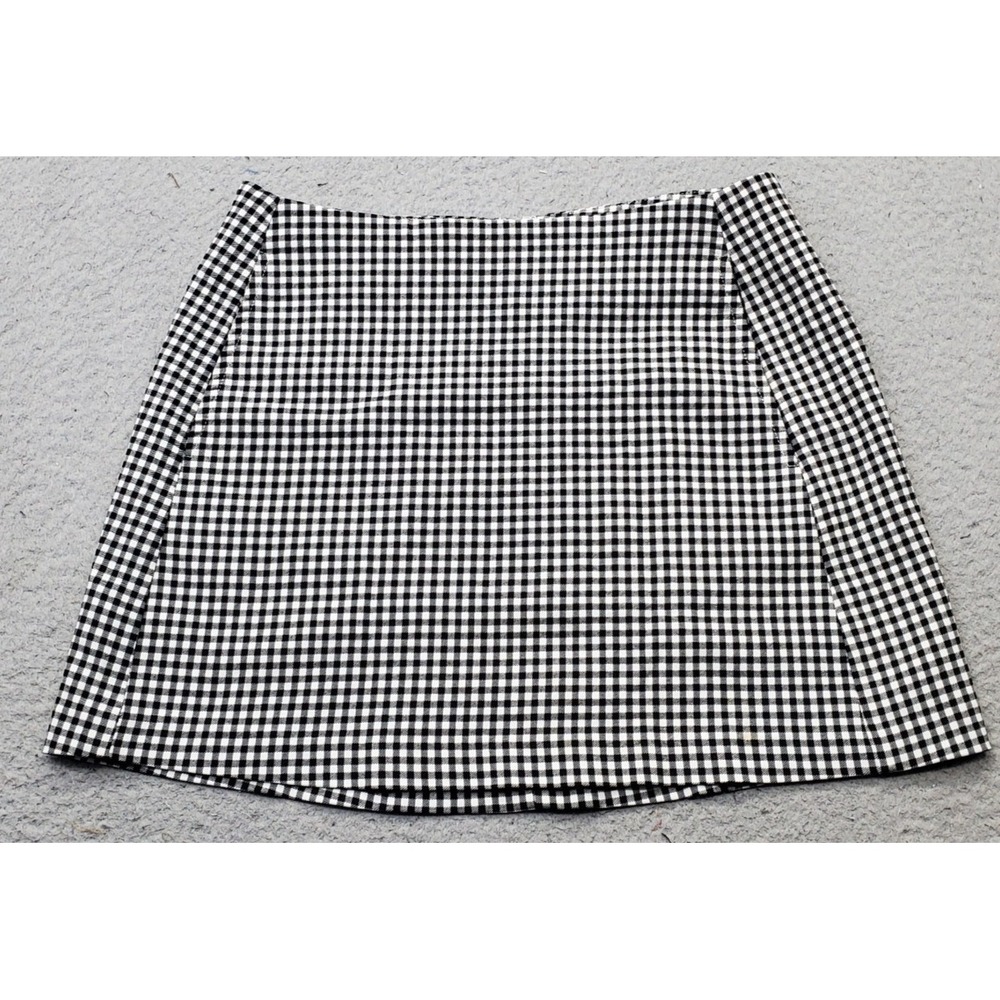 Urban Outfitters A-Line Mini Skirt Womens Small Multi‎ Gingham Pockets Back Zip